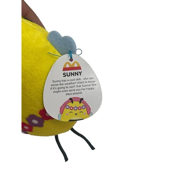 2023 McDonald's Squishmallows Happy Meal Toys Sunny The Bee Plush Stuffed Toy - Picture 7 of 9